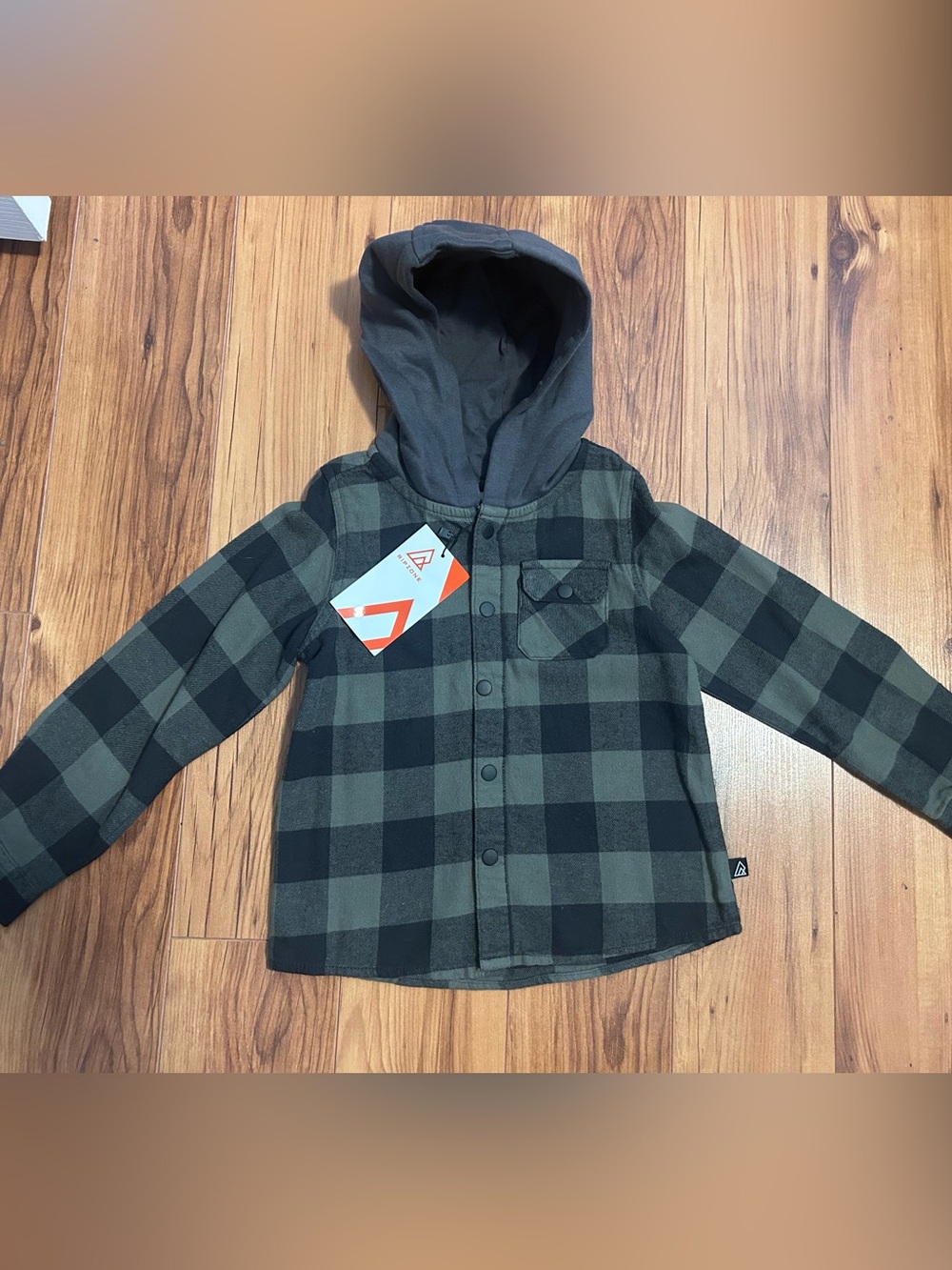 Plaid Hooded Flannel Shirt Jacket - Ripzone
